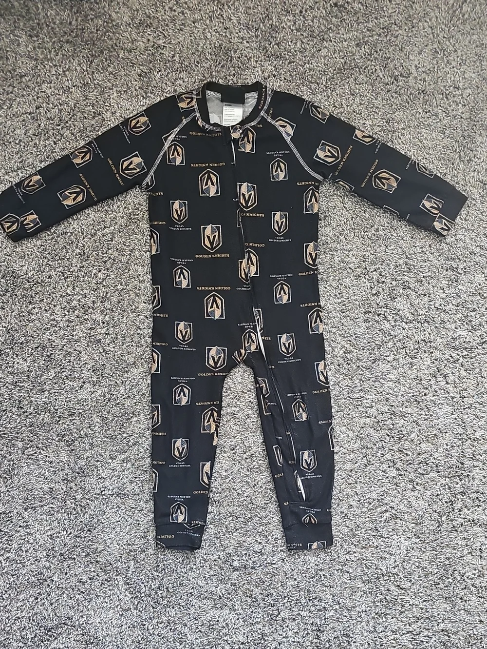 Golden Knights Logo One-Piece Footless Pajamas